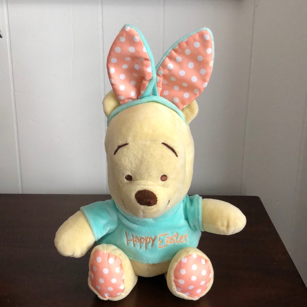 Happy Easter Pooh Bear Winnie The Pooh Disney Baby Plush Stuffed Animal